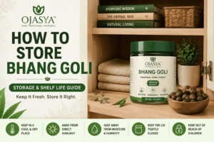 How to Store Bhang Goli